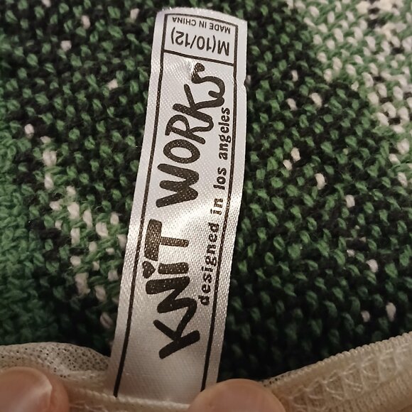 Knitworks Girls Medium M 10/12 Off White Sheer & Flower Patterned Camisole Cami - Picture 8 of 11